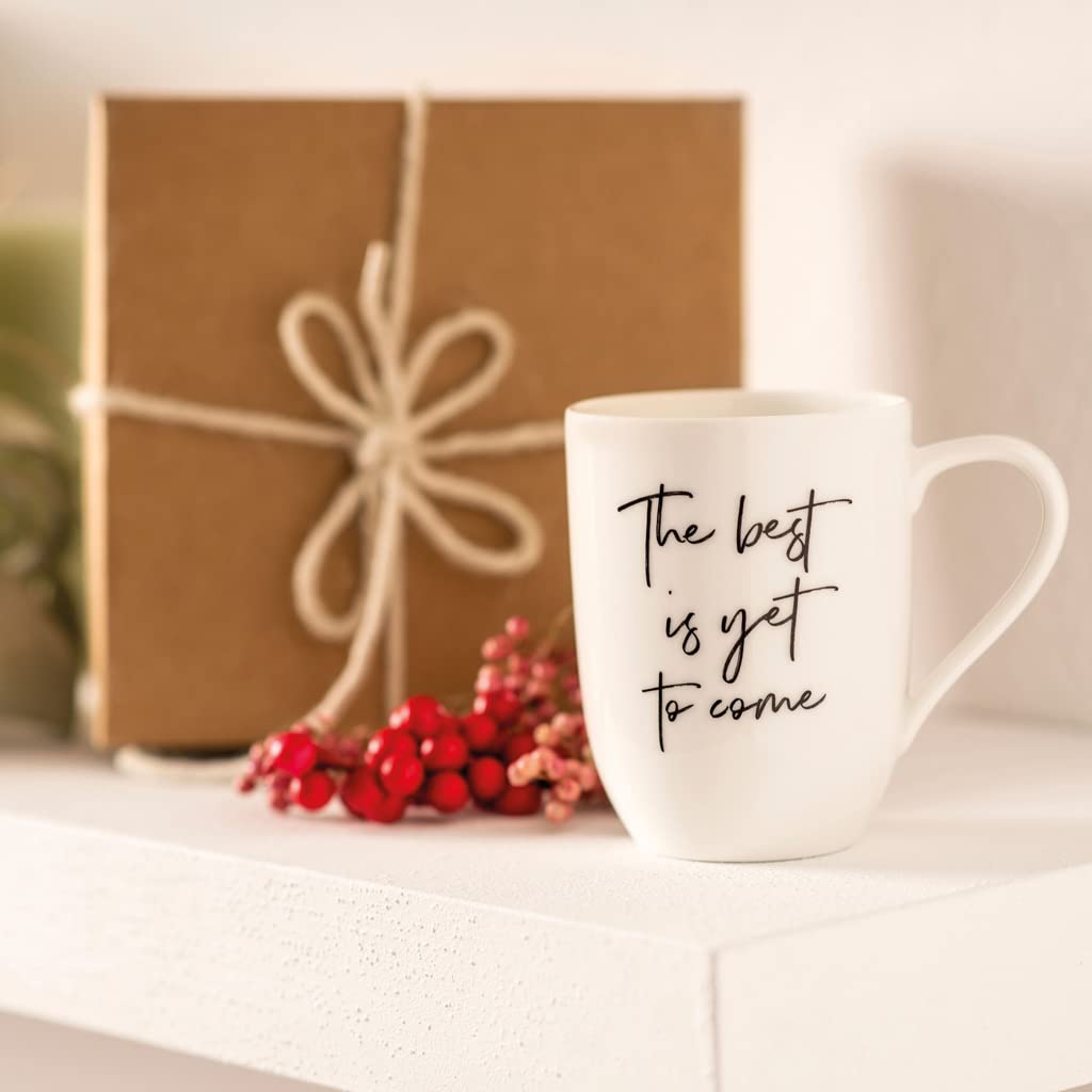 Villeroy & Boch - Statement, Mug, “The Best is Yet to Come”, 280 ml, Premium Porcelain, White, 1 Stück (1er Pack) - Image 2