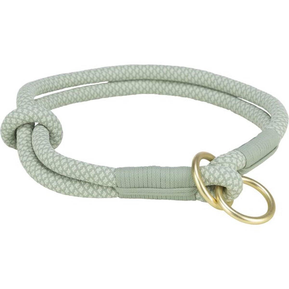 TRIXIE Soft Rope Stop-Pull Collar Size L: 19.7 in/0.5 in neck circumference in sage