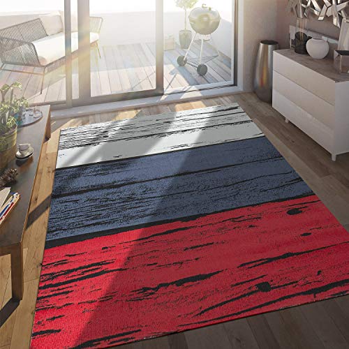 Paco Home In- & Outdoor Teppich Balkon Terrasse Küchenteppich Gartenteppich Modern, Grösse:160x220 cm, Farbe:Rot Paco Home In- & Outdoor Teppich Balkon Terrasse Küchenteppich Gartenteppich Modern, Grösse:160x220 cm, Farbe:Rot