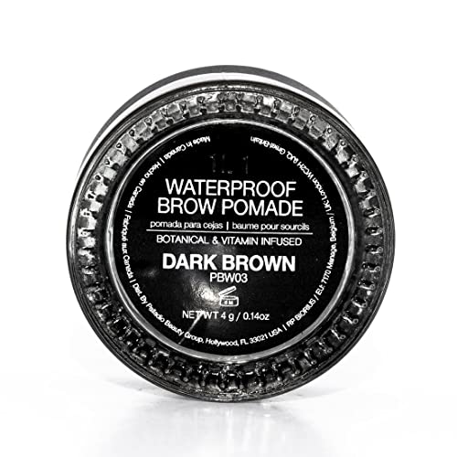 Palladio Brow Pomade Waterproof, 24 Hour Wear, Smudge Proof And Sweat Resistant Formula, Super Creamy Formula Glides On And Helps To Fill In Brows For A Dramatic, Defined, Flawless Look (Dark Brown) #TOP3