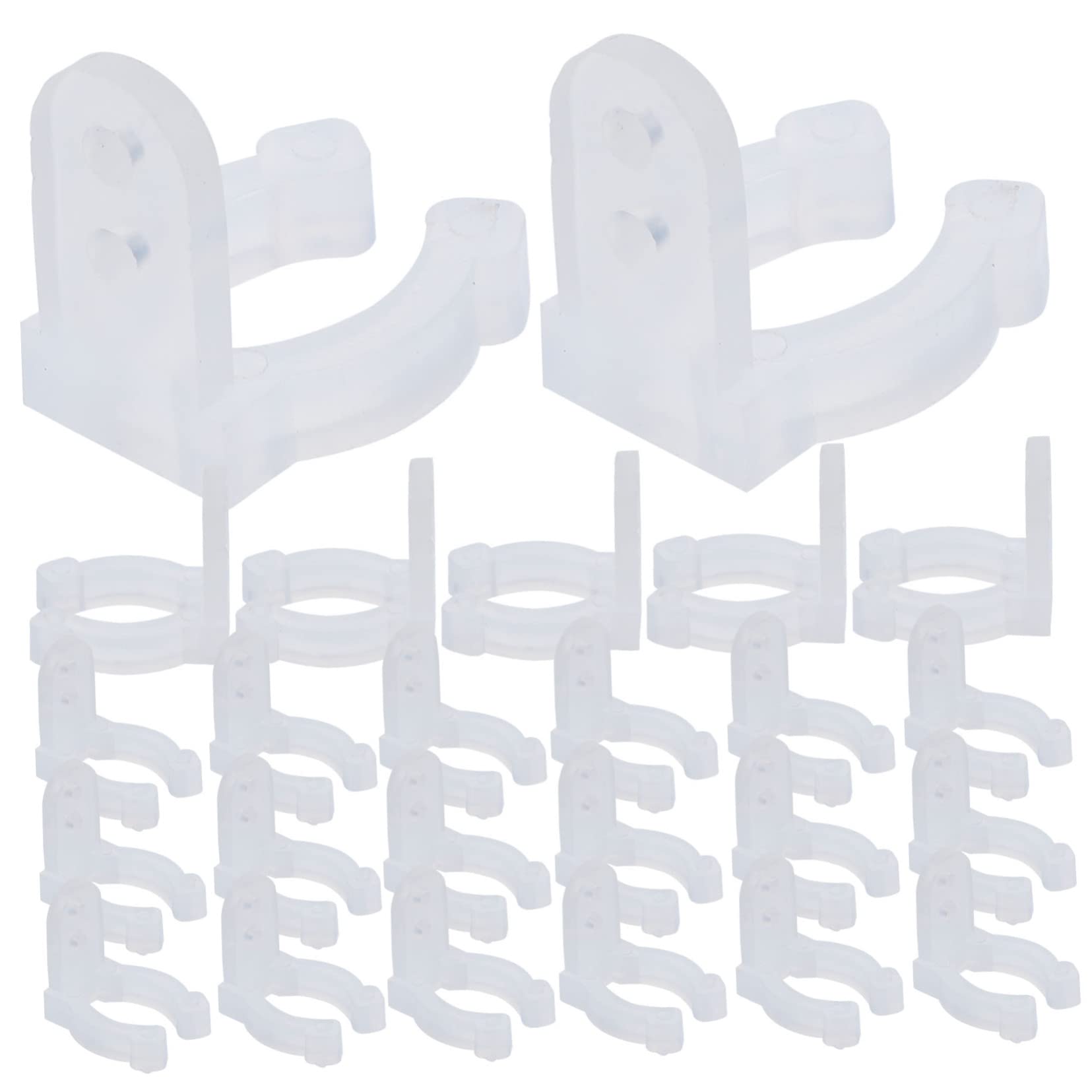 IWOWHERO 30Pcs LED Rope Light Clips Mounting Holders for Neon Strip Lights Easy Installation for Outdoor Event Decoration Clips