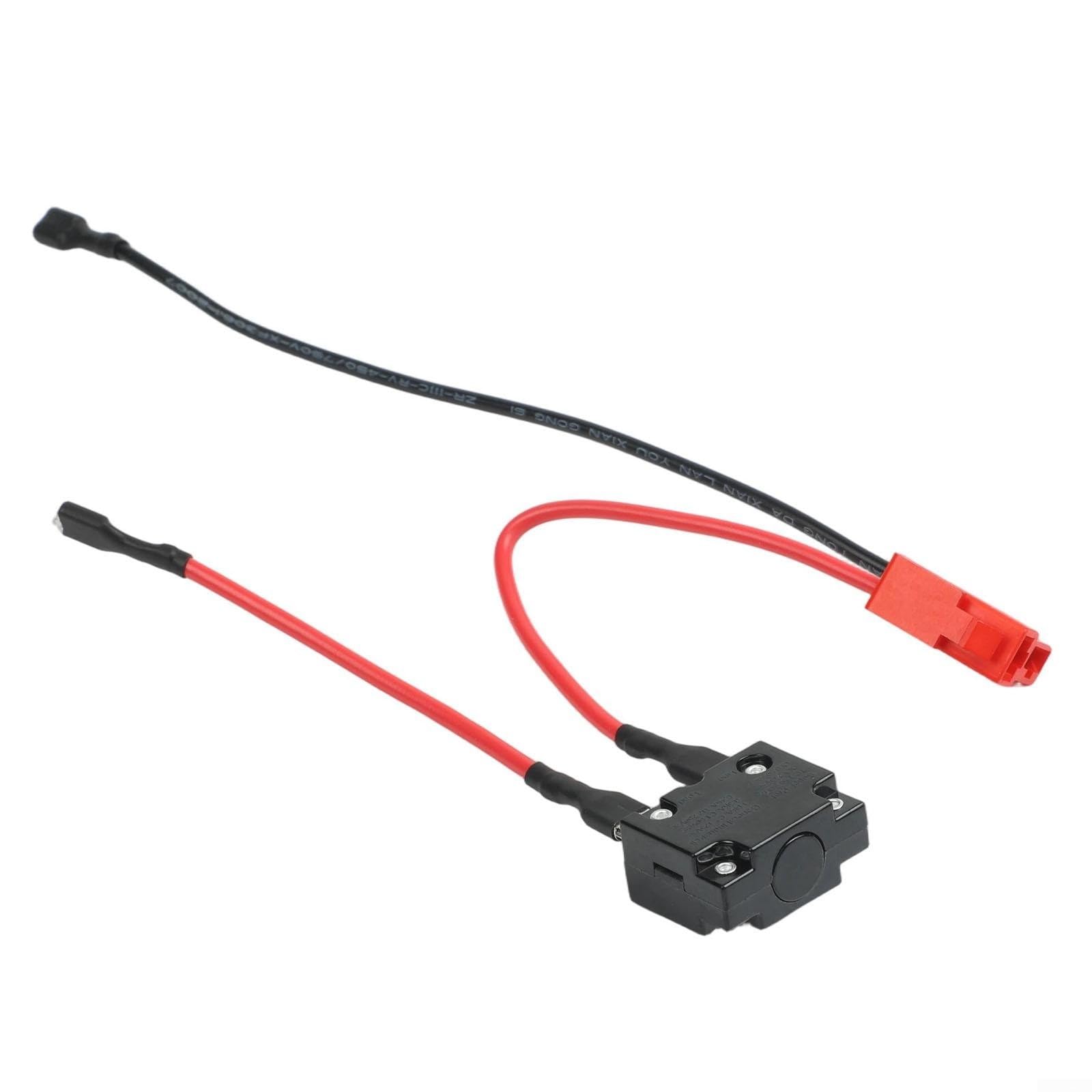 Ride On Toy For Electrical Harness for 6V and 12V Systems with 13A Fuse and Red Square Socket Compatibility with Models (6V)