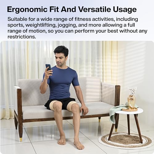 Image of FOVERA Thigh Support,Thigh Compression Sleeve for Quad and Hamstring Support for Men and Women (Size - S, 1 Pair)