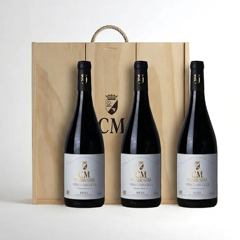 CM Viña Garugele 2015 Vino Tinto D.O.Ca. Rioja 3x75 cl Estuche Madera