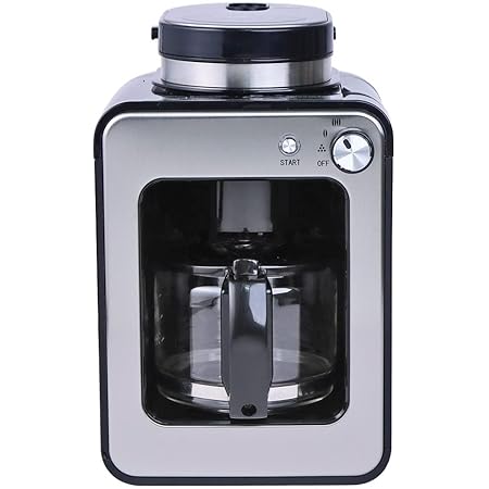 WONDERCHEF Regalia Bean-to-Cup Brew Coffee Maker with Grinder | Grind Coffee Beans | Get Fresh Aromatic Powder | Brew 4 cups | Glass Carafe | Easy Control Dial | 2 Years Warranty | Steel