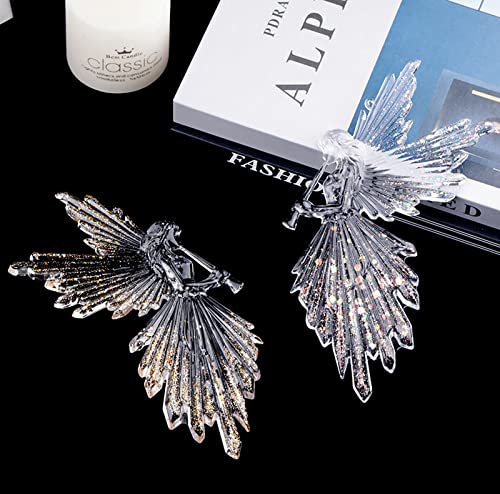 Silicone Angel Fairy Resin Epoxy Mold Flute Girl Wings Jewelry Pendant Crystal Casting Mould DIY Handmade Craft Tool Cake Topper Decoration Making Molds Rearview Mirror Hanging Pendant Ornament - Image 3