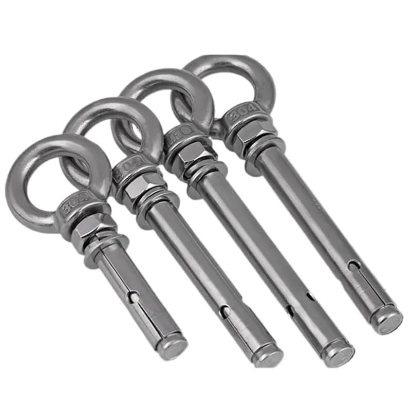 Tornillos De ExpansióN Anclajes de manguito hormigón M14 14 mm con pernos expansión y argolla elevación acero inoxidable 304(M14X120mm-1pcs)