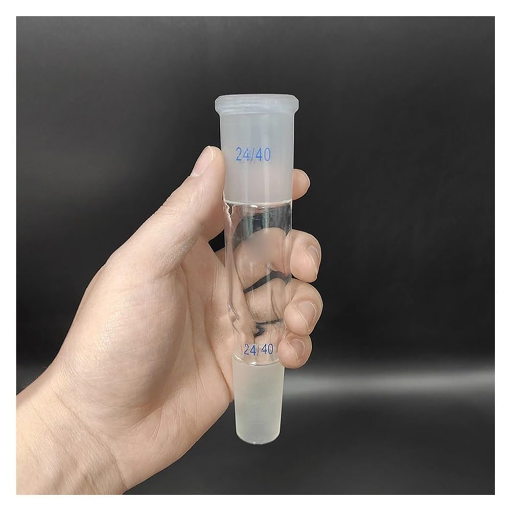 Vetreria da laboratorio Tubo di collegamento in vetro 24/40 Lunghezza media 30 mm/70 mm/120 mm/175 mm Tubo di ricezione in vetro borosilicato(Middle length 120mm)