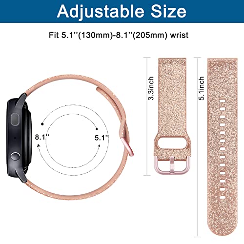 Yiled Silicone Watch Bands Quick Release 20Mm 22Mm, Soft Sport Replacement Watch Strap For Women Men (22Mm, Wine Red+Rose Gold+Shine Rose Gold) #TOP3