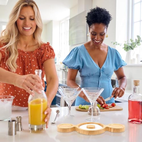 Accessoires de cocktail en bois pour soirées et fêtes