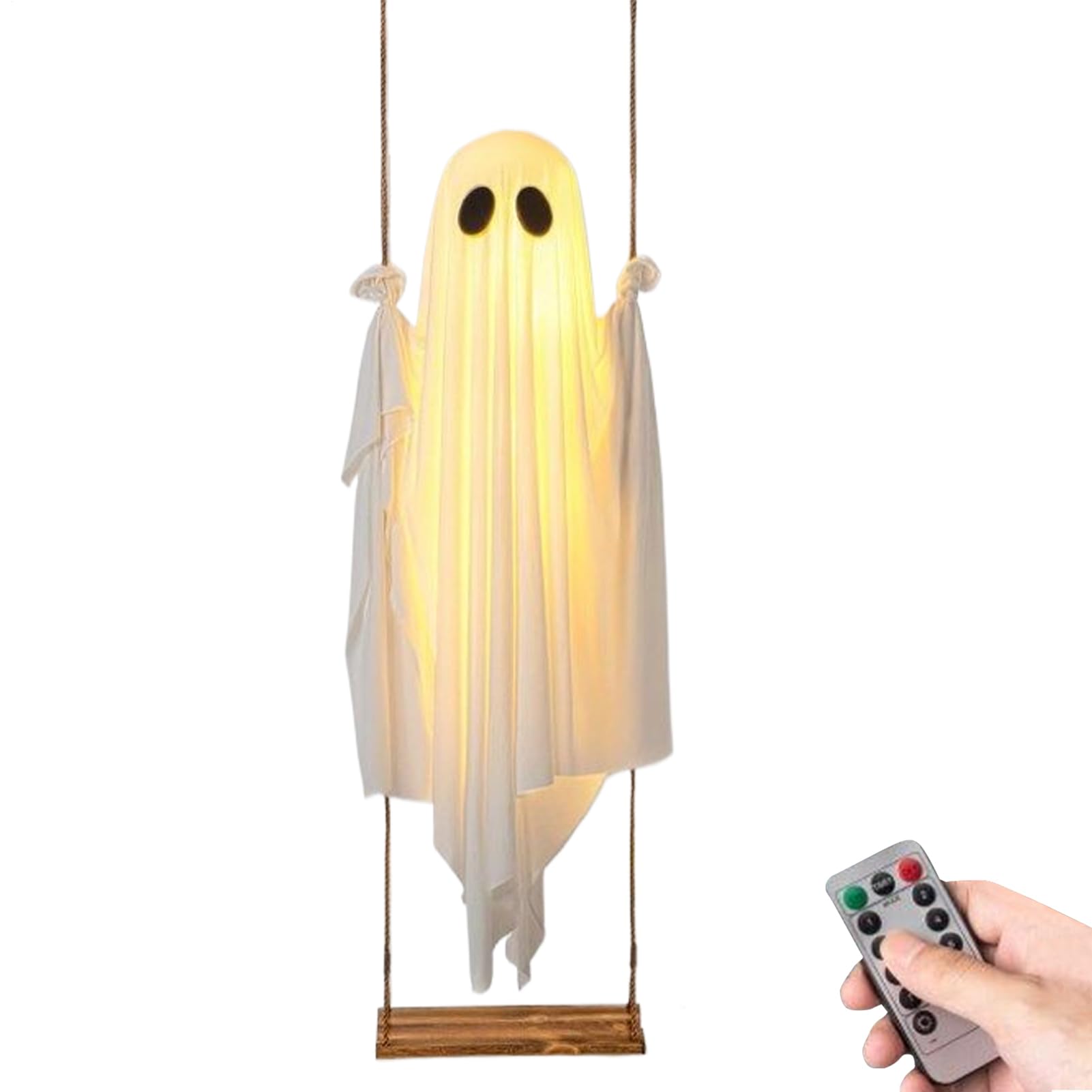 Fantôme swing Halloween extérieur avec lumières déco géante jardin