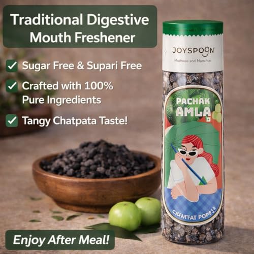 Image of JoySpoon Pachak Amla Mukhwas Mouth Fresheners | Digestive Mouth Freshener | Amla Churan | No Artificial Colors or Preservatives |250g