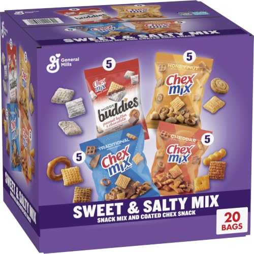 Chex Mix Variety Pack, Sweet &amp; Salty, 20 ct, 35 oz