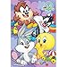 DIY 5D Diamant Peinture Point De Croix Broderie Diamond Painting Kits Salon Chambre Décoration Autocollant Mural, Looney Tunes Bugs Bunny Daffy Duck 30x40 cm