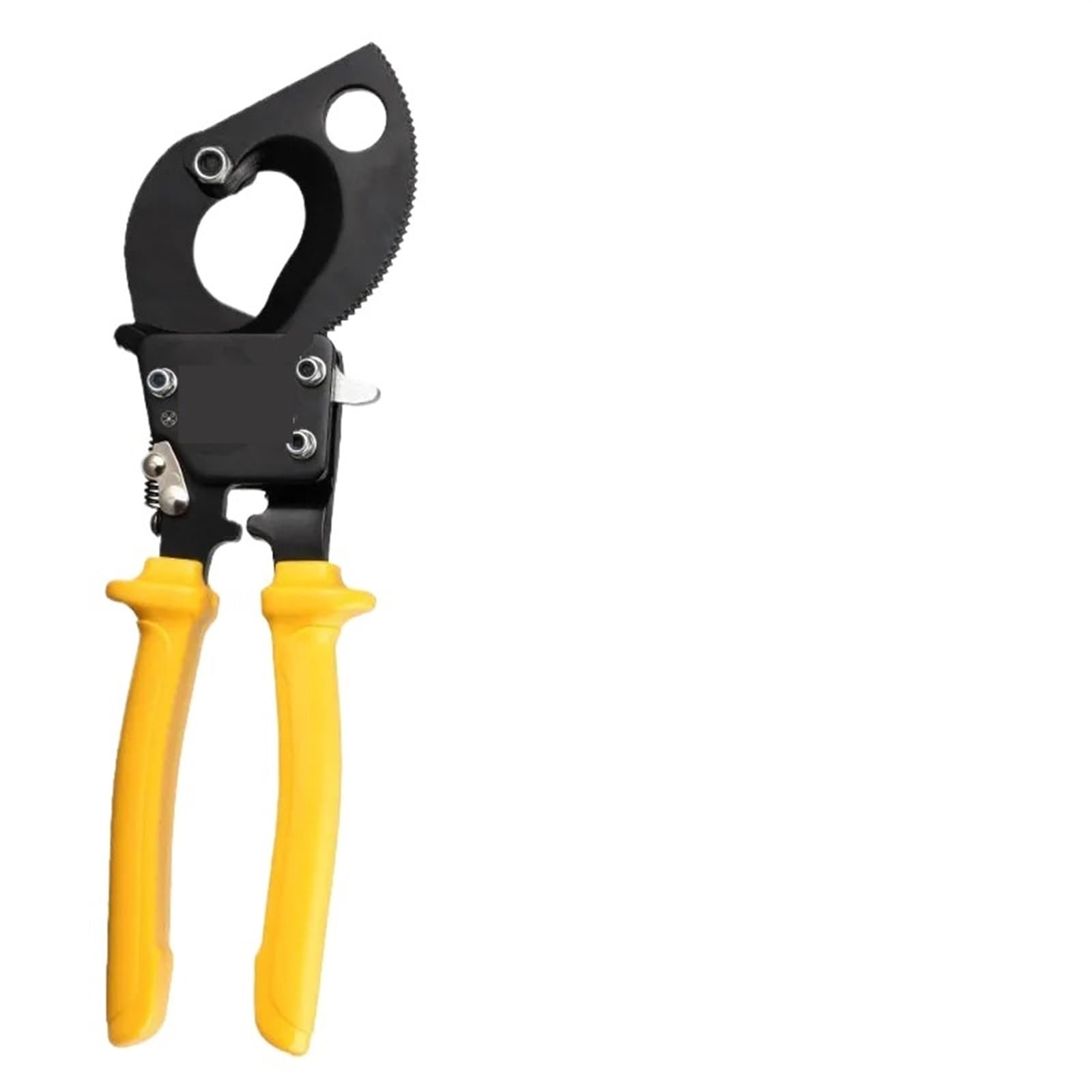 Ratchet Cable Cutter Ratchet Electrician Cable Cutter Plier Scissors Copper Aluminum Wire Cutting Hand Tool for Large for Copper Aluminum Armored(LK-240)