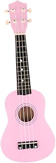 Kit iniciante de ukulele vintage de 53 cm com 4 cordas para crianças