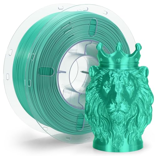 Image of VOXELAB Silk+ PLA Filament 1.75mm, Shiny Chrome-Like Finish with Enhanced Layer Adhesion, 1kg (2.2lbs) for Most FDM 3D Printers, Smooth & Flawless Printing(Light Green)