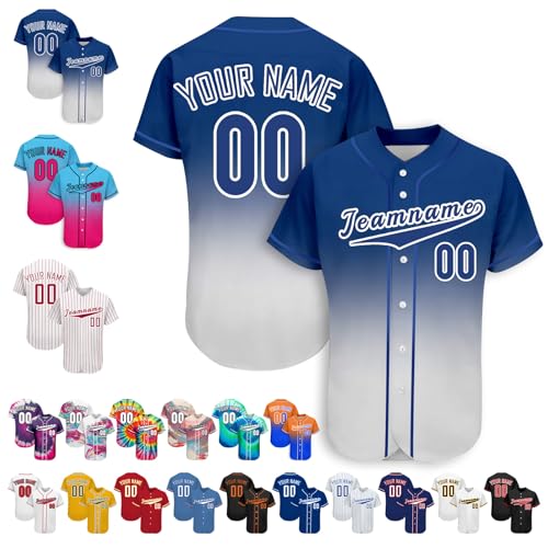 Custom Baseball Jersey Personalized Baseball Softball Shirt for Men Women Kids Team Customized Print Name Number Logo