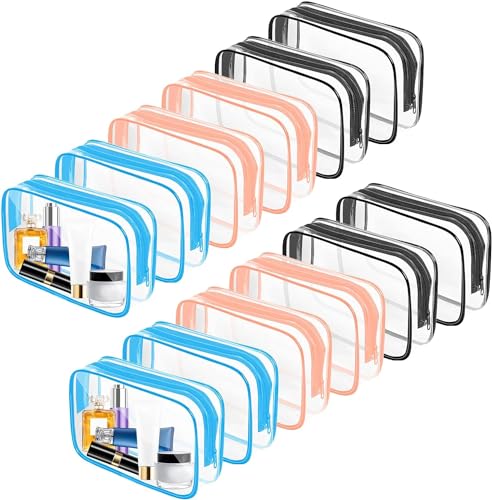 Image of AURUZA TSA Approved Toiletry Bag Portable Cosmetic Makeup Bag for Vacation, Bathroom and Organizing
