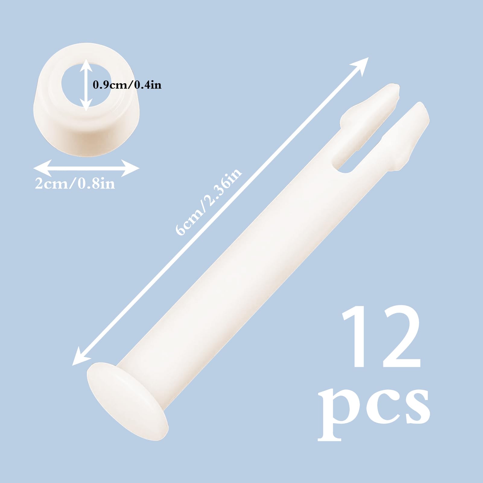Goupilles De Rechange Pour Piscine Frame/round - Lot De 24 Pièces (2.36 Pouces) + Joints - Matériau ABS - 5