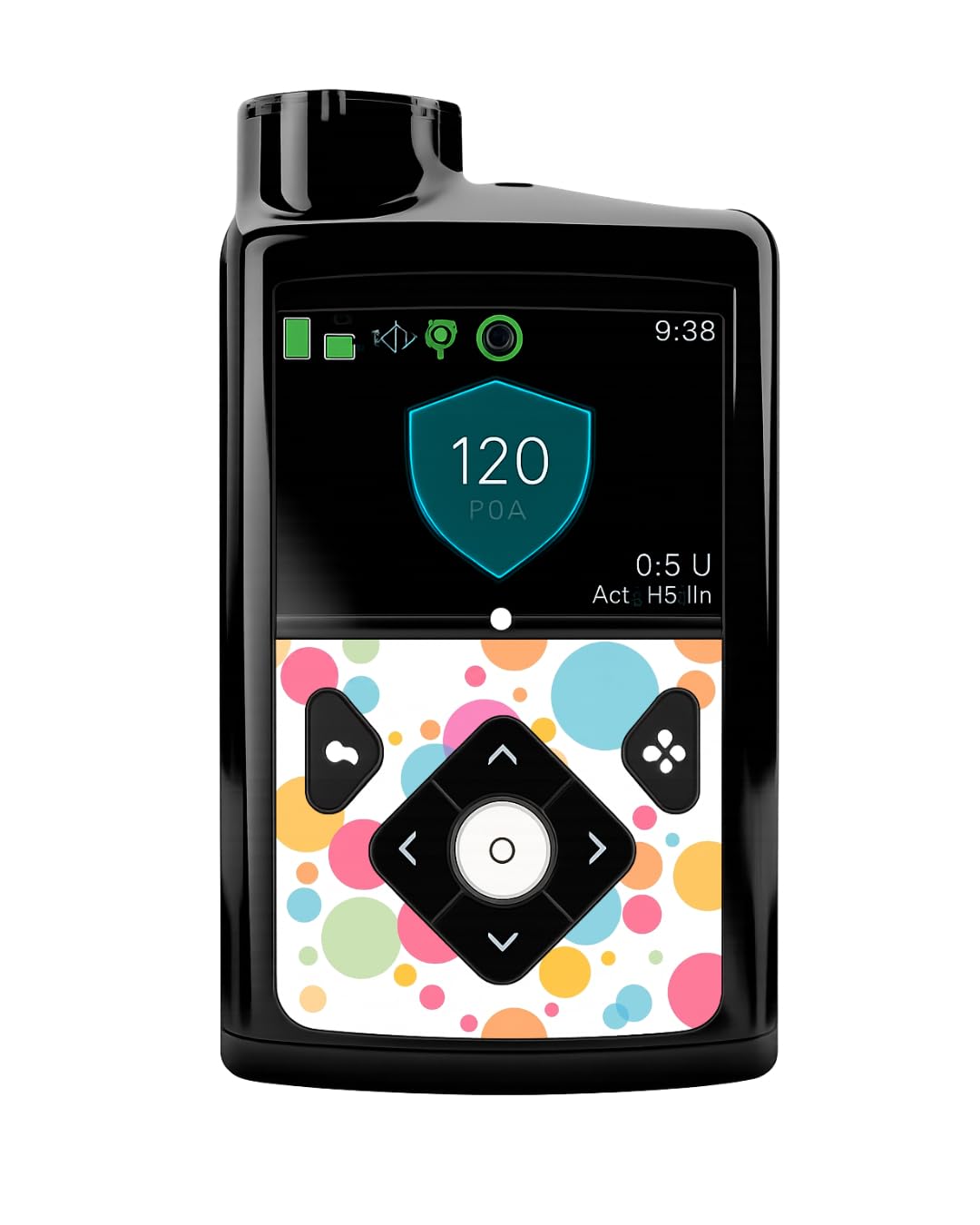 Stickers for Medtronic 770G and 780G Microinfuser, Small Decorative Protective Stickers for Medtronic Insulin Pump (Bubbles)