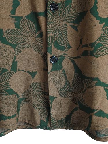 Image of JOTOOK Mens Hawaiian Shirt Short Sleeve Button Down Tropical Shirts Casual Floral Summer Beach Shirt