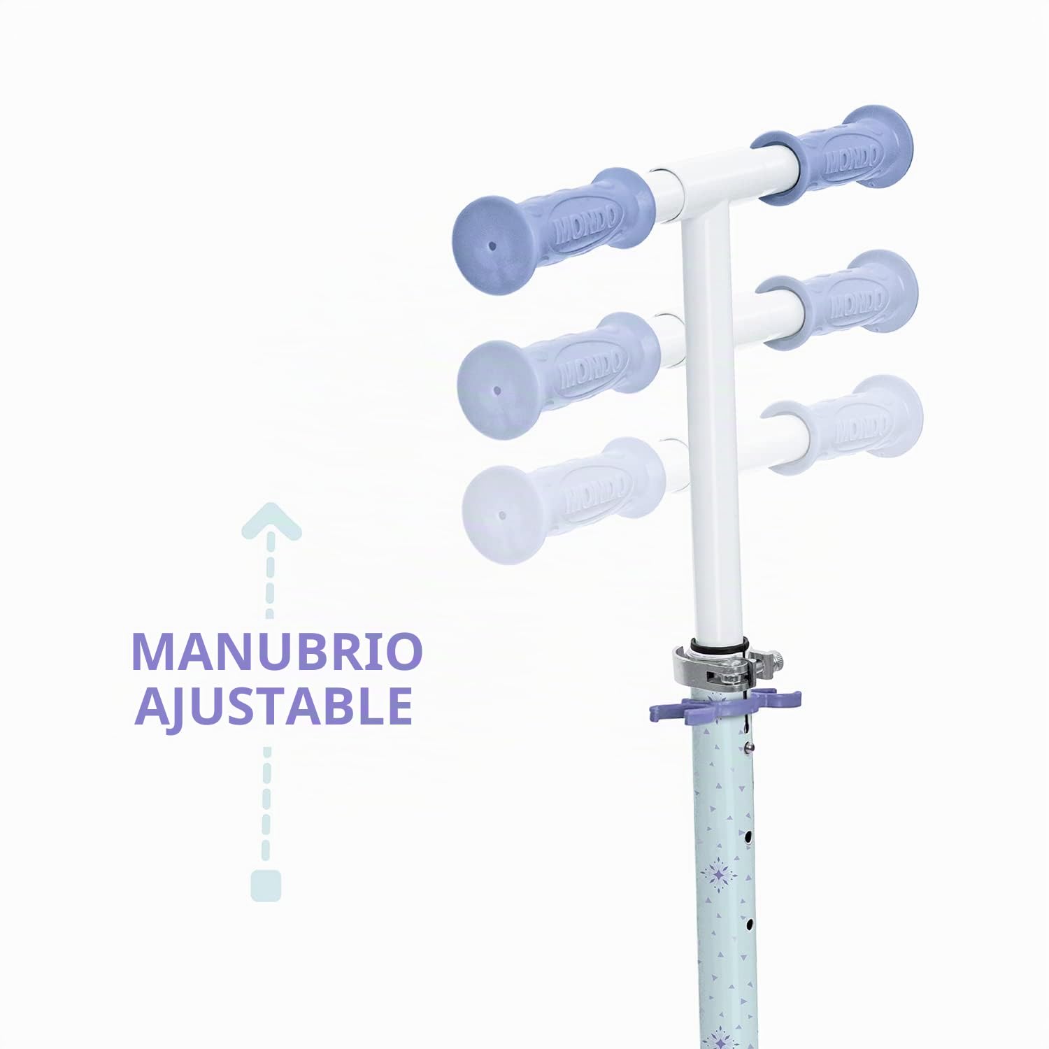 Mondo Toys - Alu Scooter FROZEN - Patinete infantil de aluminio de 2 ruedas - Manillar regulable - 28683