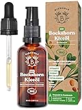 Bionoble Bockshornklee-Öl Bio 50ml - Öl-Mazerat aus Bockshornkleesamen + Sonnenblumenöl - Körper, Brustbereich, Gesäß, Haare, Nägel - Vegan Fenugreek Oil - Glasflasche + Pipette + Pumpe