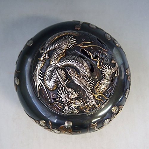 Amazon.co.jp: 十六羅漢香炉 雲龍蓋 青鳳作 dk82-04【日本製】【海外