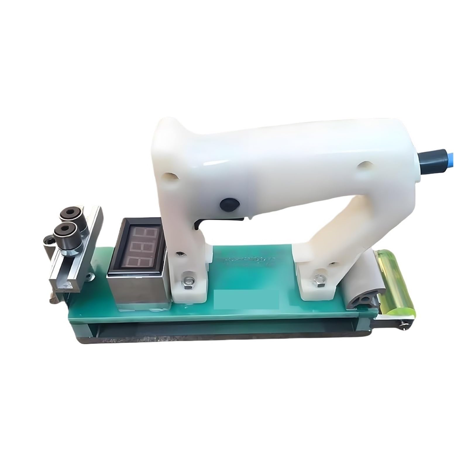 Portable Woodworking Edge Banding Machine Handheld Bander with Temperature Display Adjustable Speed for PVC Melamine Operates Smoothly Performs Well(No Box)