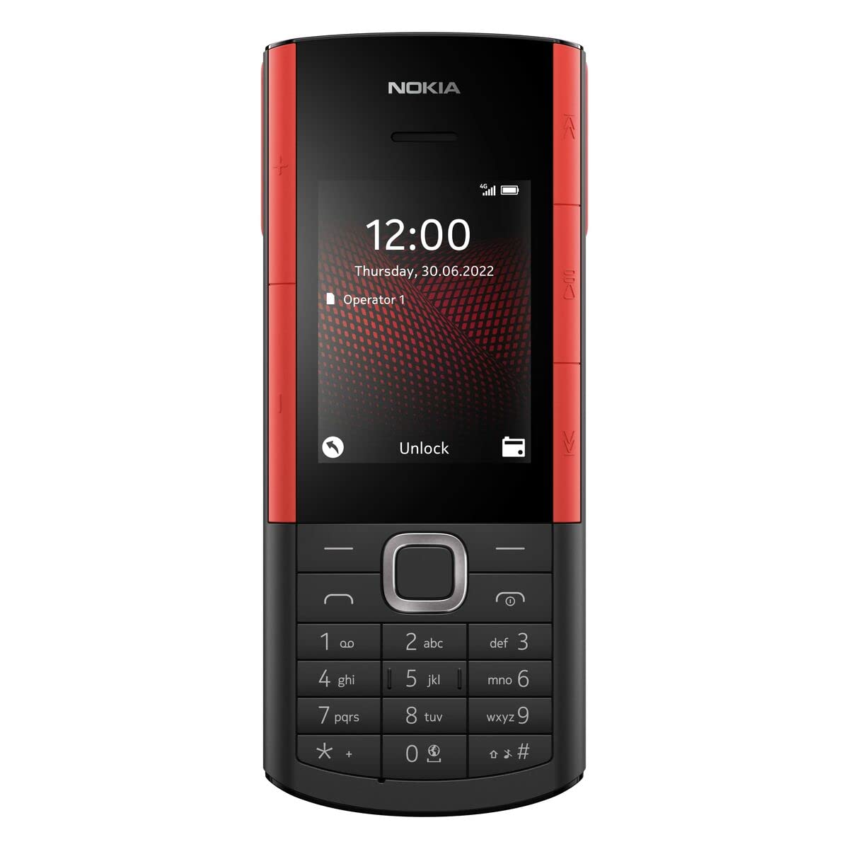 Nokia 5710 XA - Telefono Cellulare 4G, auricolari wireless integrati, Display 2.4", Fotocamera, Bluetooth, Radio FM Wireless e lettore mp3, tasti lettore audio dedicati, Black, Dual Sim, Italia
