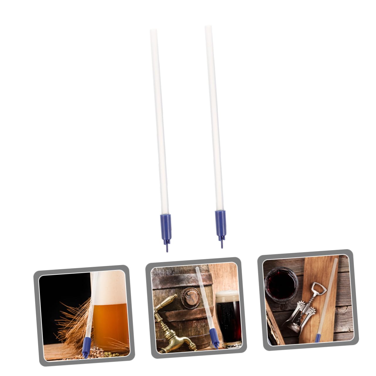Garneck 4 Set Attrezzo Imbottigliamento Vino Riempitubo per Bottiglie Sigillante Automatico Birre Artigianali Corredo di Imbottigliamento Kit Imbottigliamento Vino Plastica 2 Pezzi * 4