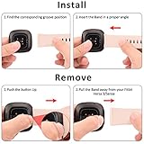 4 Pack Straps Compatible with Fitbit Versa 4 Strap/Versa 3 Straps/Fitbit Sense 2 Strap/Sense Strap for Women Men,Soft Sport Watch Strap Replacement for Fitbit Versa 4/3/Sense 2(L,Pack F) - Image 8