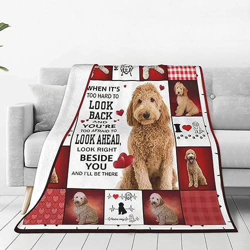 Dog Blanket Cute Dog Decor Throw Blanket Dog Gifts for Girls Boys Super Warm Soft Plush Lightweight Fleece Flannel Blanket Winter Couch Sofa Bedding Blanket for Kids Adults Women 60″X50″