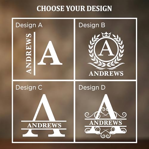 Image of Personalized Beer Glass for Men - 16 oz Custom Beer Glass (4 Designs) - Engraved Name & Initial Monogram Design - Custom Glass Cup - Gift Ready Box - Groomsmen, Father's Day, Birthday Gift