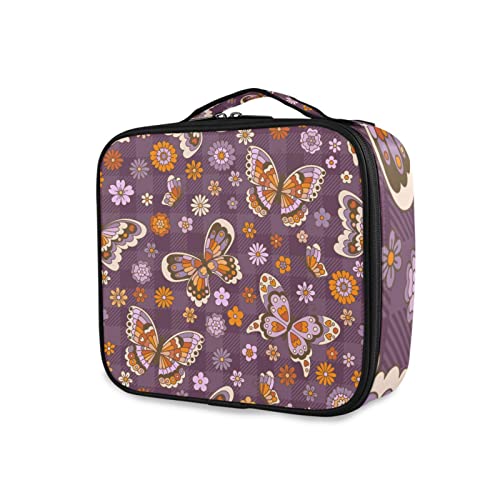Trousse de maquillage GAIREG anti-pinceaux écrasés avec compartiments de voyage