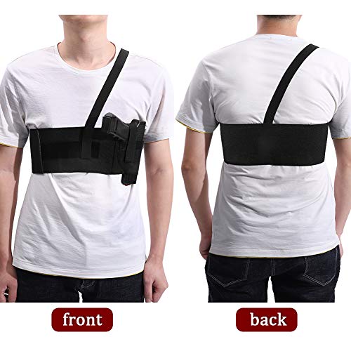 Accmor AC4445-L Deep Concealment Shoulder Holster, Accmor Universal Concealed Carry Shoulder Holster Vest, Elastic Underarm Gun Holster Waistband thumb #3