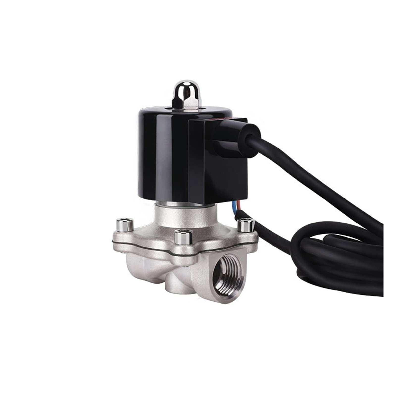 HDPHCRIUN 1/2" Normally Closed 304 Stainless Steel Fountain Solenoid Valve 110V 24V 12V 24v for Underwater(Bsp-380vac-epdm-seal)