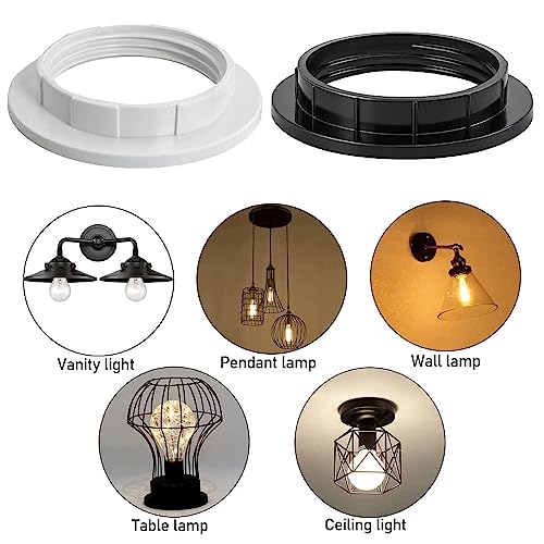 6 Pezzi Plastica Anello Riduttore Paralume E27