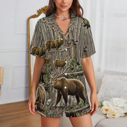 Women's Cotton Pajama Set, Adult T-Shirt and Trousers Separate2