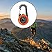 QSTDGVPW Hiking Compass Multifunctional Compact Climbing Compass Accurate with Carabiner for Survival Emergency Mountaineering Camping, Orange