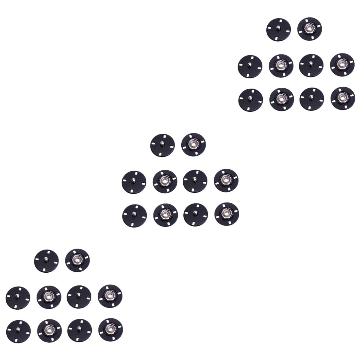 SHINEOFI 30 Piezas botones de presión de metal broches magnéticos broches para coser botones a presión botones decorativos botones de ropa botón de metal de traje invisible suite remache