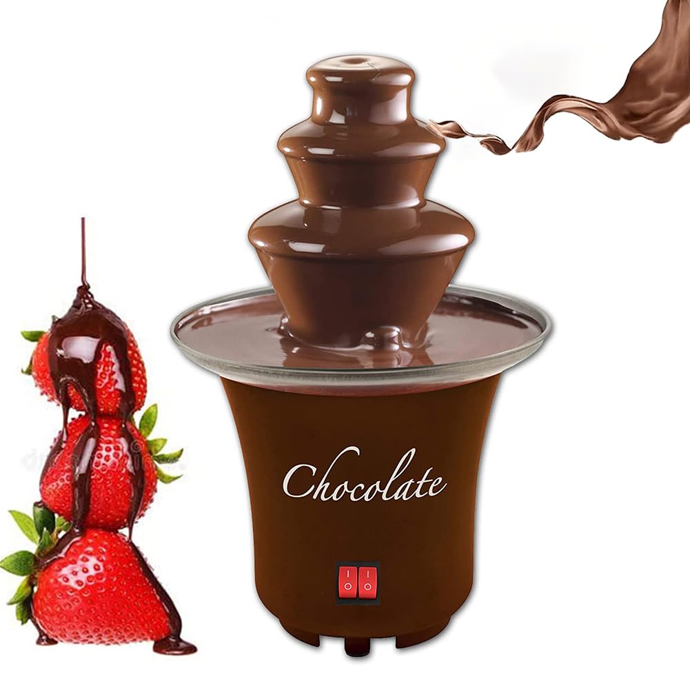 3-poziomowa elektryczna fontanna do fondue czekoladowego, pojemność 1,5 l, łatwa konfiguracja, idealna na imprezy i wydarzenia