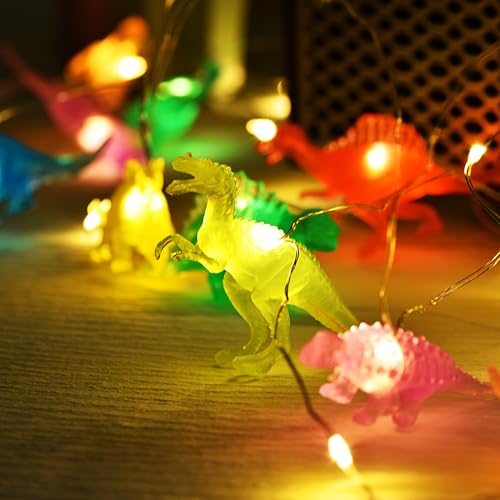 Luces de dinosaurio a pilas para evitar el miedo a la oscuridad 6