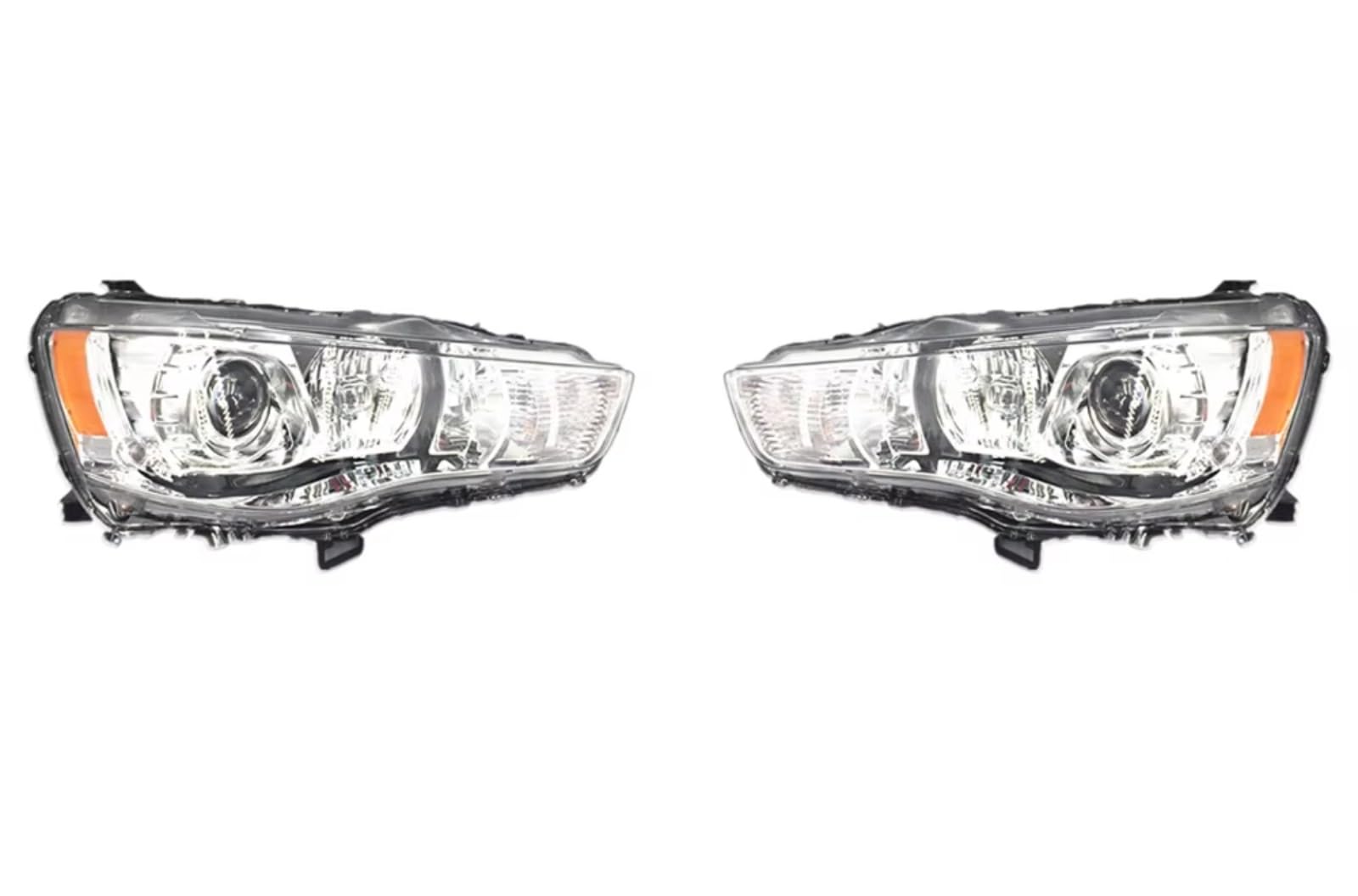 Fari per Mitsubishi Outlander 2010-2015 Gruppo Ottico Anteriore Luce Diurna Auto Gruppo Ottico Completo per Auto Fari Anteriori Gruppo Ottico Anteriore (Entrambi i Lati)