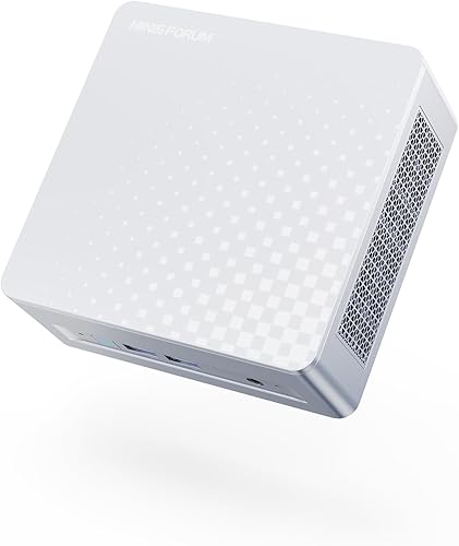 MINISFORUM Mini PC M1 Plus Core i5-12600H (12C16T, hasta 4.5 GHz) 16GB DDR5 512GB SSD Mini computadora, HDMIDPUSB4 triple salida de video, 2x2.5G