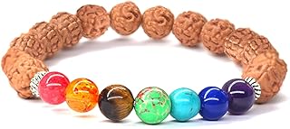 سوار 5 موخي رودراكشا معتمد من مختبر سيتارا - فايف موخي اوريجينال رودراكشا للرجال والنساء، اصلي مشحون بالطاقة