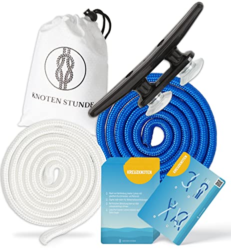 Idem Radices Knoten Stunde - Knoten Übungsset für den SBF See und Binnen - 11 Knoten inklusive Roringstek für Bodenseeschifferpatent