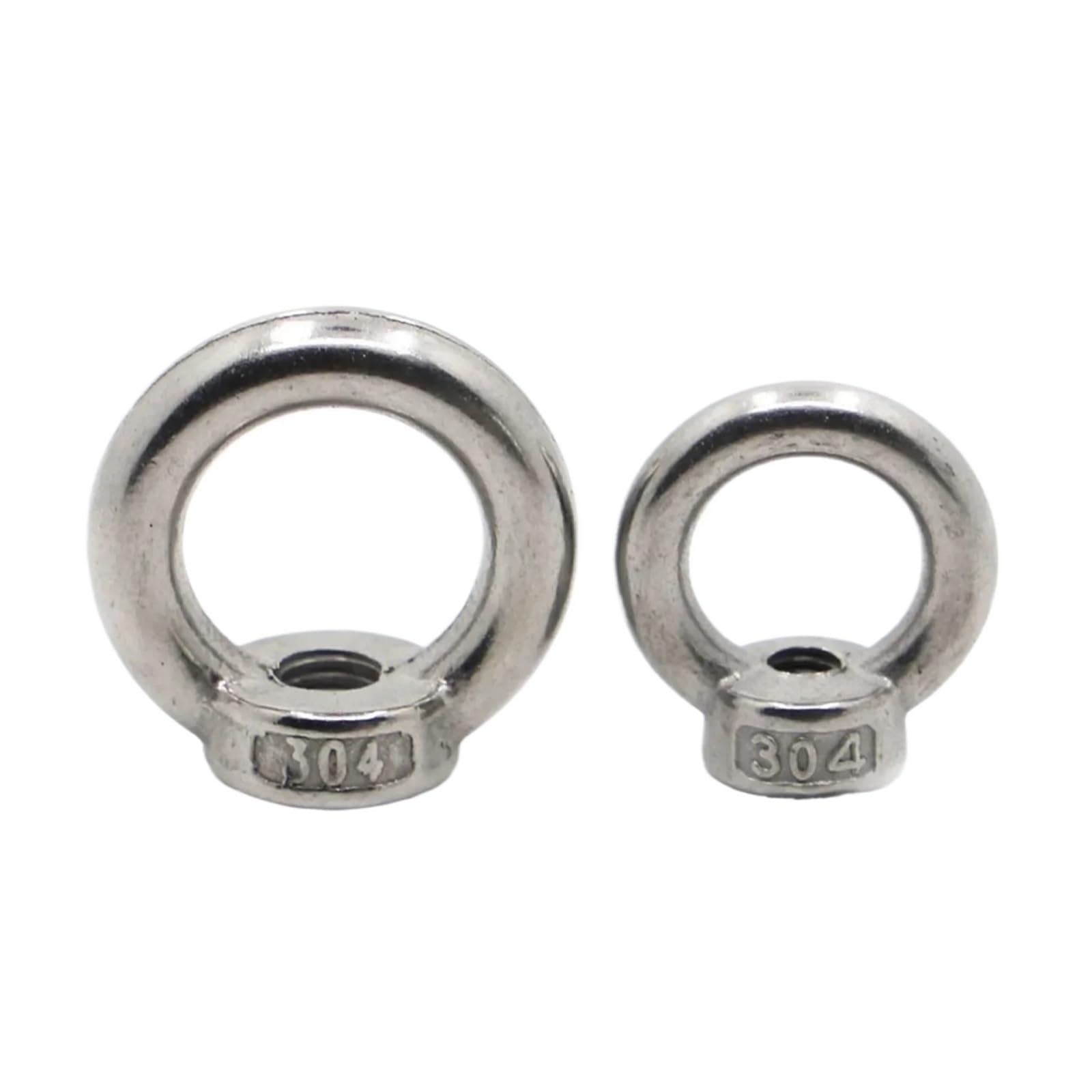 Trryuip Lifting Eye Nuts Eye Hooks Lifting Rye Nuts/Screw Ring Eyebolt Hooking Nut Screws M3 M4 M5 M6 M8 M10 M12 304 Stainless Steel(,M10 1Pc)