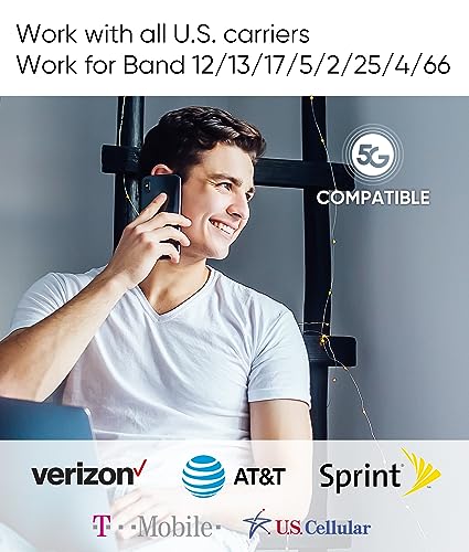 Image of Cell Phone Booster for Home Up to 3,000 sq ft, Cell Booster Data for Band 4 /12 /17 /13 /5 /25 /2, Cell Signal Booster for All U.S. Carriers Verizon, AT&T, T-Mobile-5G 4G LTE 3G FCC Approved